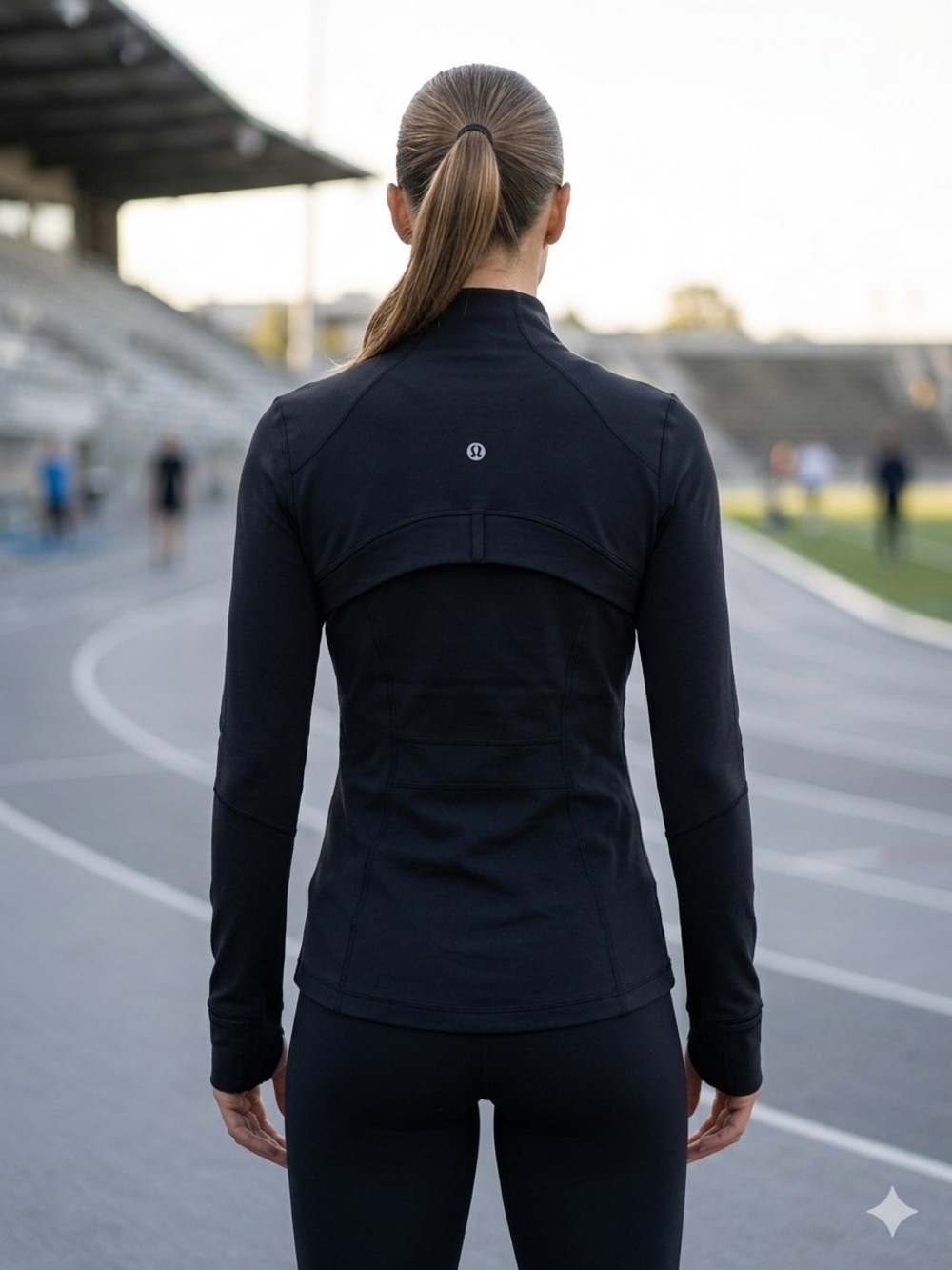 lululemon Black Define Pullover 1/2 Zip Size 8